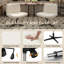 Armless Wide Desk Chair with Cross-shaped Base-446628280