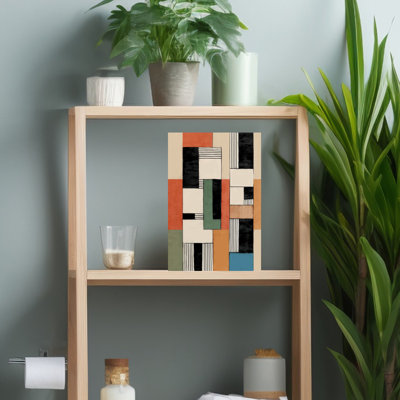 Geometric Colour Blocks Abstract Bold Contemporary Wall Art