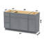 Base de meuble-lavabo simple 57 po seulement-98710280