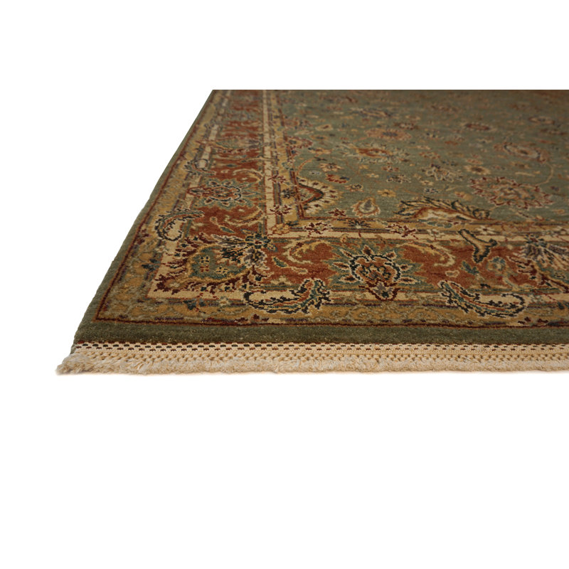 Cote D’Azure Hand Knotted Wool Area Rug, Rectangle 4' x 6'