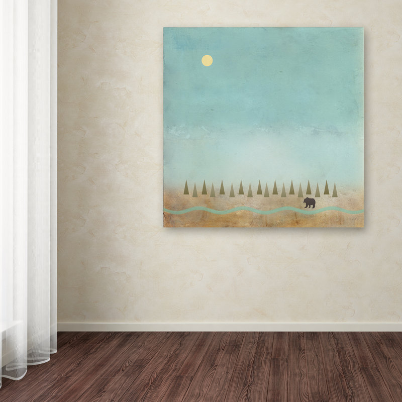 «Mountains In The Mist», art sur toile, H 35 po x l 35 po