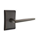 Hermes Flat Privacy (Bed & Bath) Door Lever with Rectangle Rosette