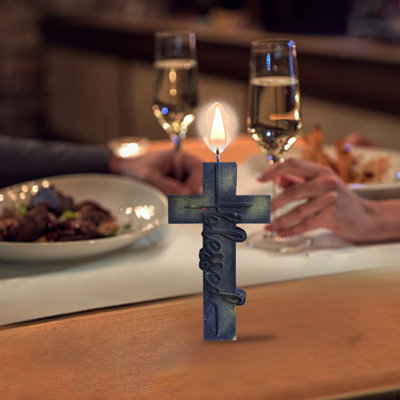 Bougie d'Halloween Crucifix Aromatherapie