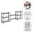Edwin 81.5"W Adjustable Folding Metal Shelving Unit-91084315