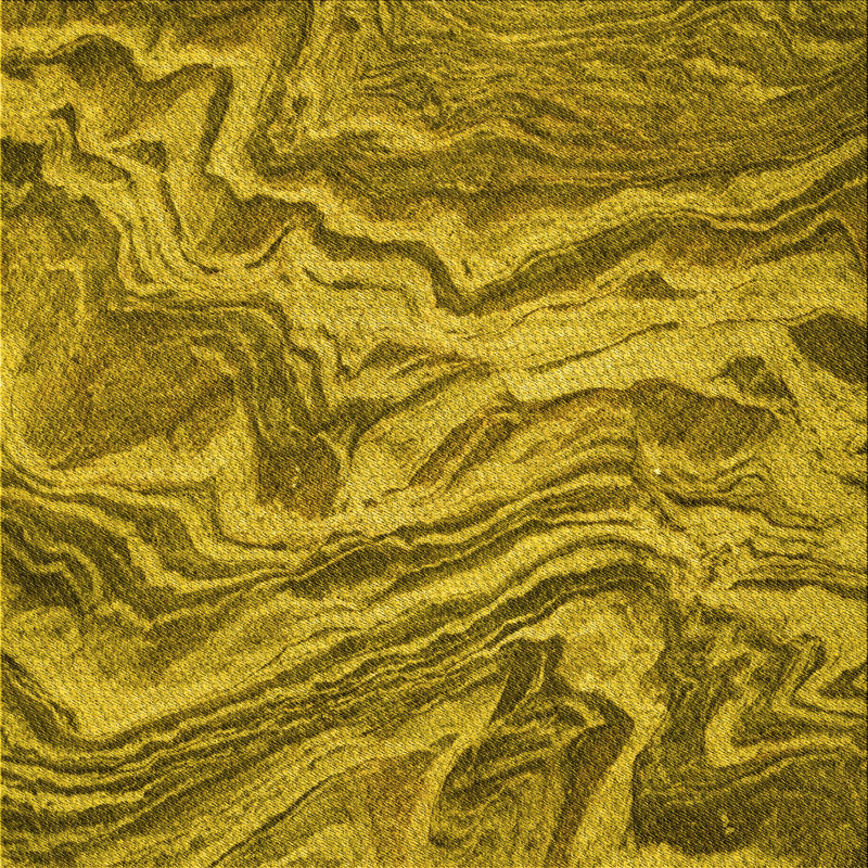 Tapis abstrait vert olive, Carré 8 pi