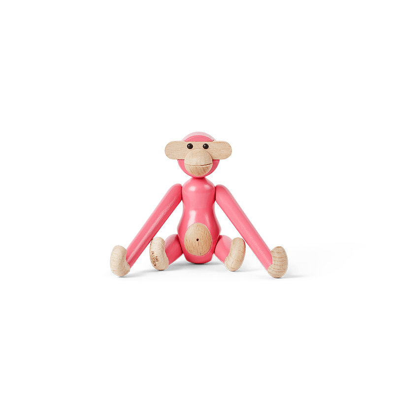 Kay Bojesen Monkey, Mini, Light Green, Pink