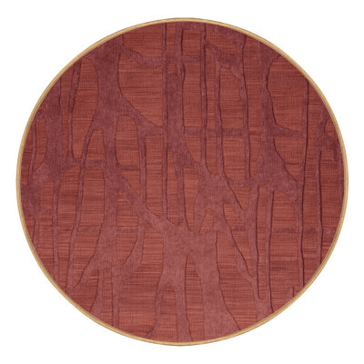 Machine Washable Abstract Brown Area Rug