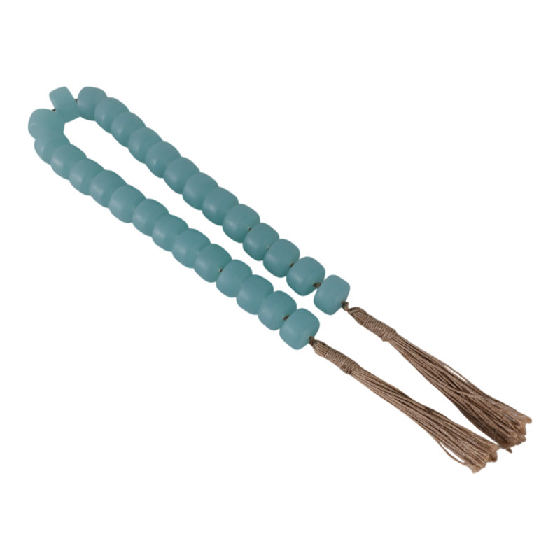 Resin Polyresin Jute Decorative Beads With Tassel Accents Featuring Woven Detailing And Modern Glam Silhouette For Contemporary Display Or Layered Textural Styling In Versatile Arrangements