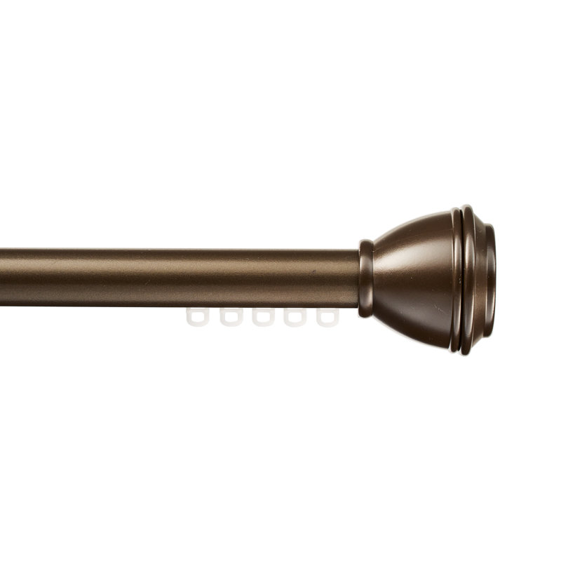 Tringle à rideaux simple Blaze, Bronze frotté à l'huile