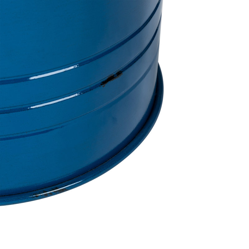 Nicky Solid Wood Top Nesting Tables, Blue