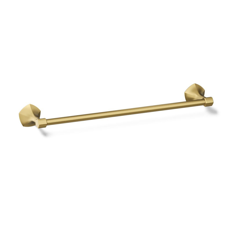 Occasion Towel Bar, Vibrant Brushed Moderne Brass, 2.31" H x 18" W x 3.5" D