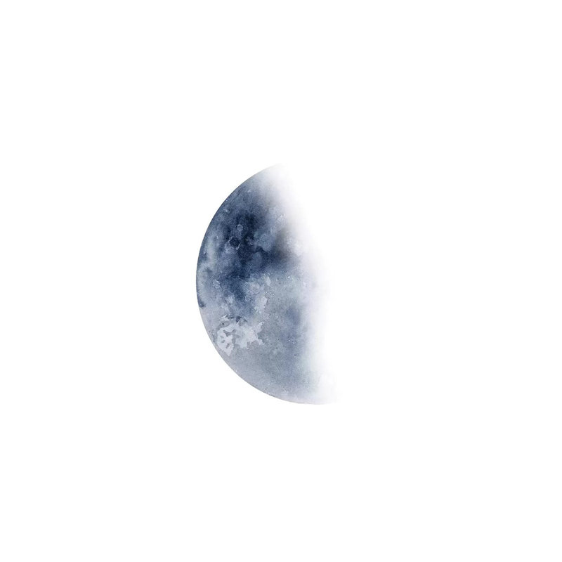 Blue Moon Waning No by Brandon Wong - Wrapped Canvas Print, 30.48cm H x 20.32cm W x 1.91cm D