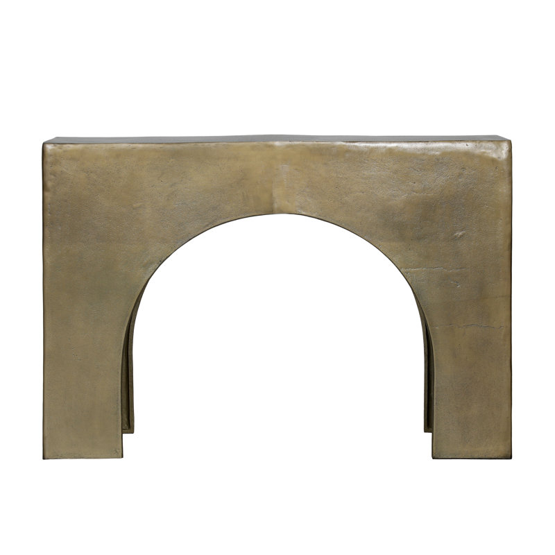Console Morris, 47 po, laiton antique