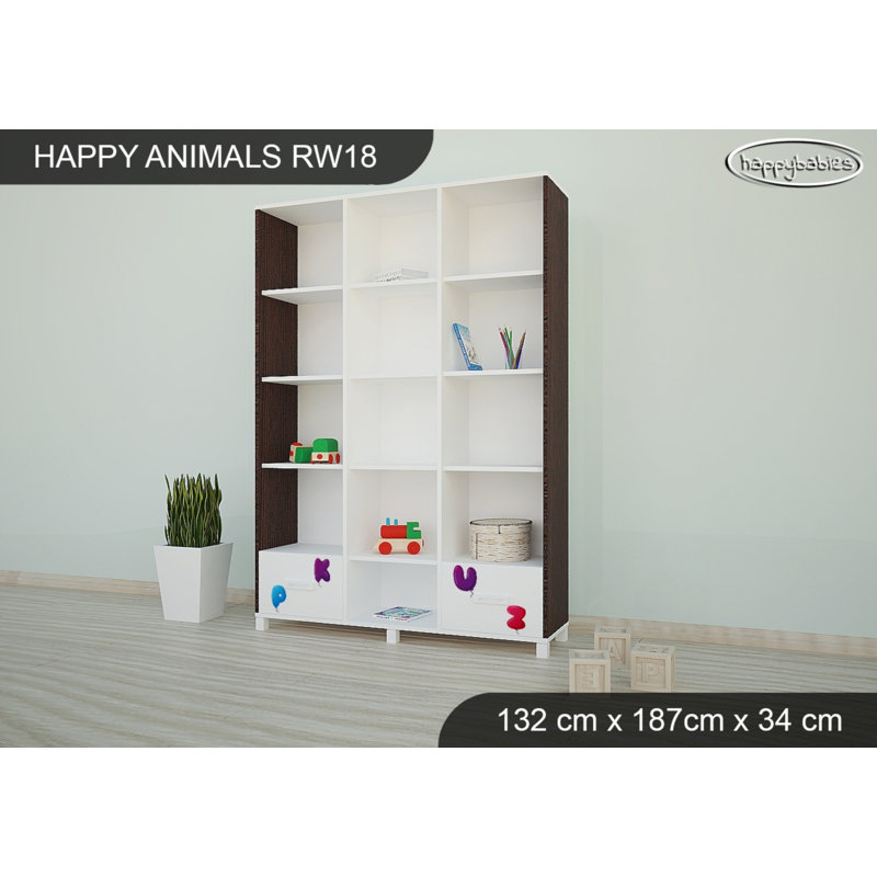 187cm H X 132cm W Kids Bookcase, Wenge Chestnut