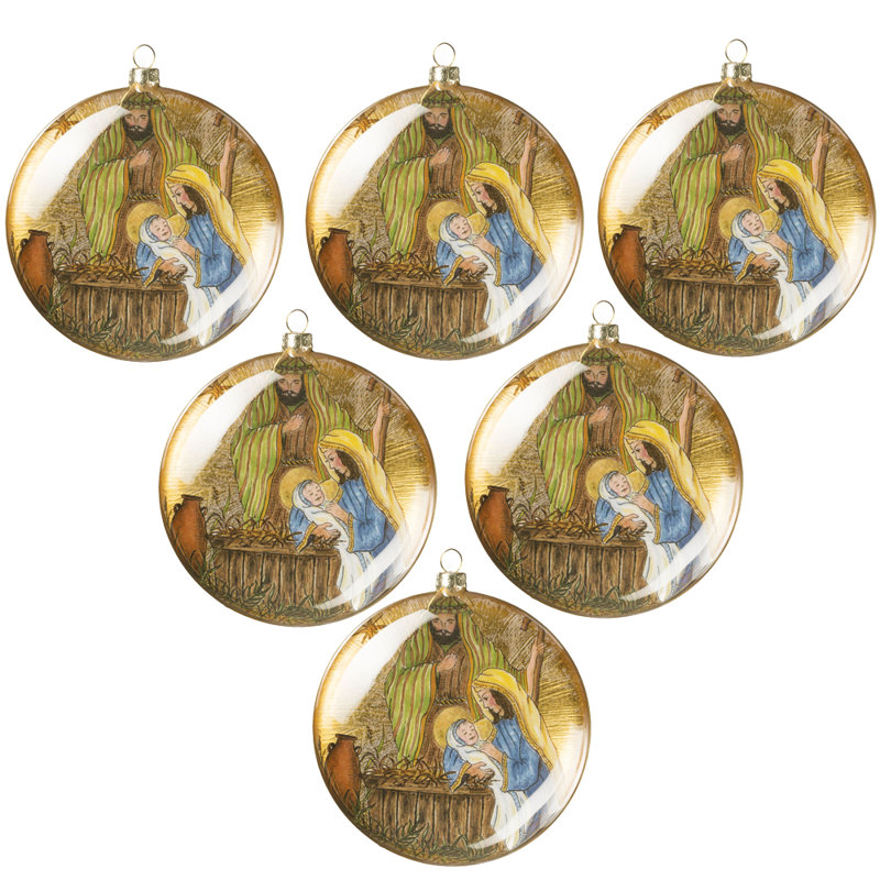 Ensemble 6 pièces d’ornements en forme de boule de Noël