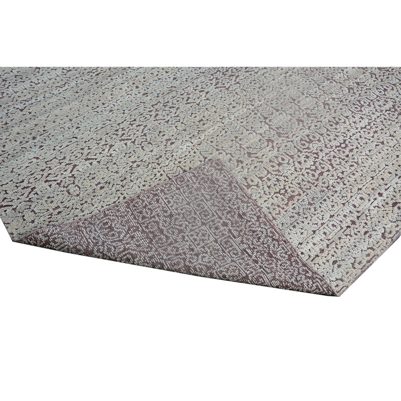 Wool Moroccan Area Rug in Purple, Rectangle 8' x 10'