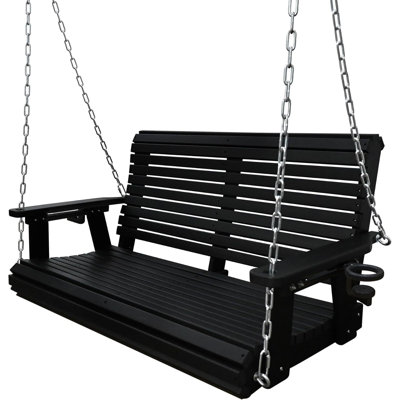 HDPE Porch Swing with 18/8 Stainless Steel Hardware and Hanging Chains, Heavy Duty 1200 LBS