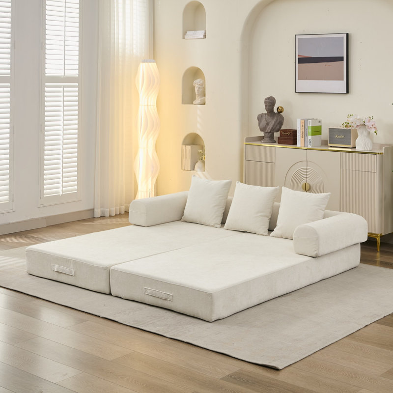 Canapé-lit pliant, canapé-lit en chenille Comfy, Beige