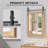 Modern Solid Wood Farmhouse Accent Mirror - Rustic Rectangle Decorative Mirror for Bathroom, Living Room, Entryway & Bedroom-1828987808-1828987814