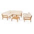 Ensemble de conversation modulaire d'extérieur avec coussins 7 pièces Streetman