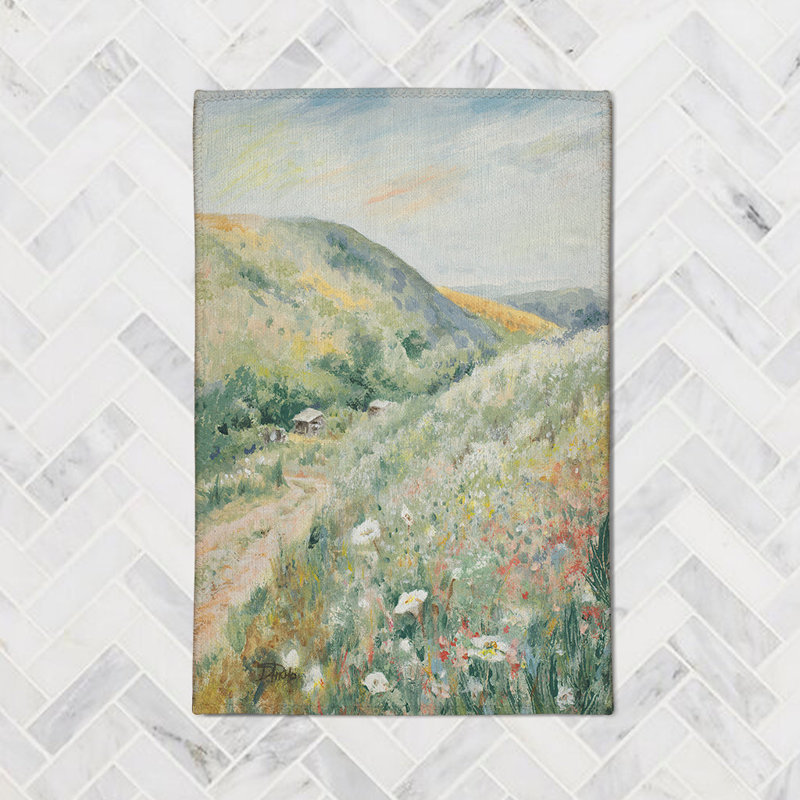 Spring In The Hills Chenille Indoor Rug, Rectangle 4' x 6'