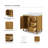 Berwyn  Single Sink Carrara White Engineered Marble Countertop Bath Vanity In Baja Oak-1024388120
