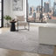 Central Park West Power Loom Polyester Abstract Area Rug in Ivory/Cream-778444445-792998756