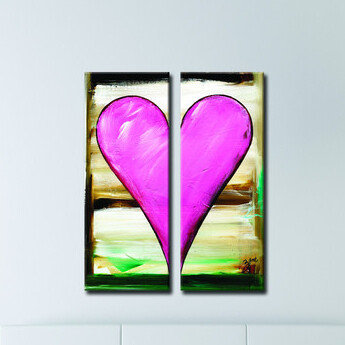 " Baily II " by Salvatore Principe 2 - Pieces, 40" H x 32" W x 1.5" D