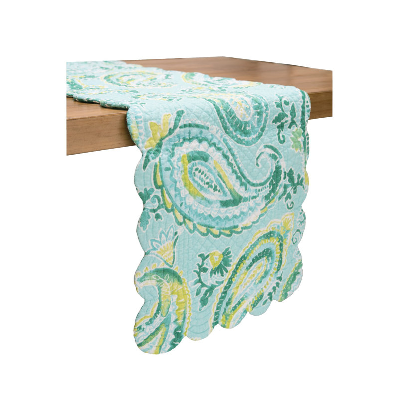 Deontae Jade Cotton Table Runner