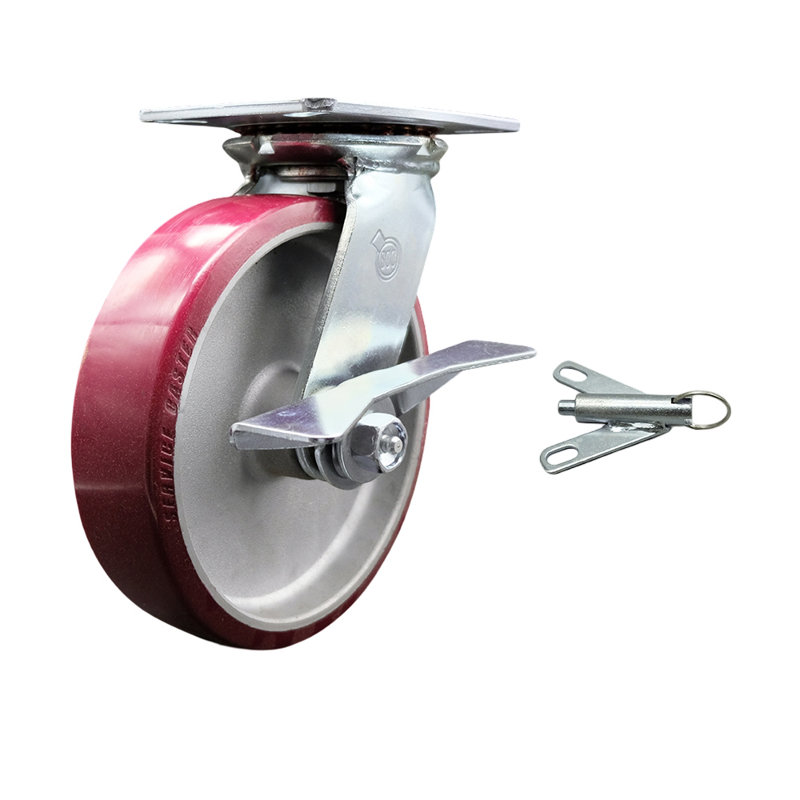 Poly on Aluminum Caster