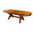 Evangeline Extendable Oval Solid Wood Base Dining Table