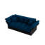 Canapé-lit convertible 3-en-1 de 74,8 po avec motif capitonné et coussins