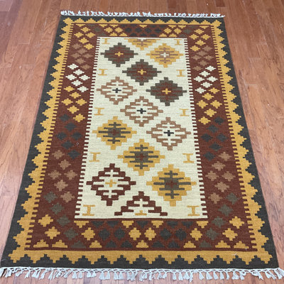 Wool Geometric Indoor Rug