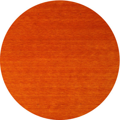 Tapis contemporain orange