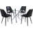 Xander Round Glass Table w/ Stainless Steel Legs for Kitchen, Living Room, Small Spaces & Breakfast Nooks-821732360