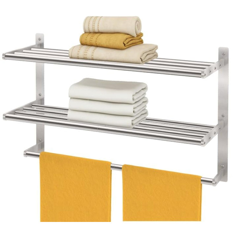 Wall Towel Rack, Brushed Nickel