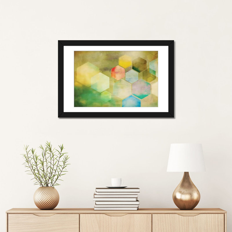 « nid d’abeilles i », impression sur toile, Papier d'art encadré noir, Blanc, H 24 po x l 32 po x P 1 po