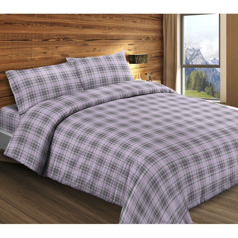 Kilt Sayles Duvet Cover Set, Kingsize Duvet Cover + 2 Standard Pillowcases, Biege