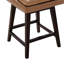 Tabouret de bar et de comptoir pivotant en cuir véritable Zahara Neri-129862410-117480004