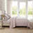 Laura Ashley Marta Stripe Cotton Reversible Pink Quilt Set-106535596