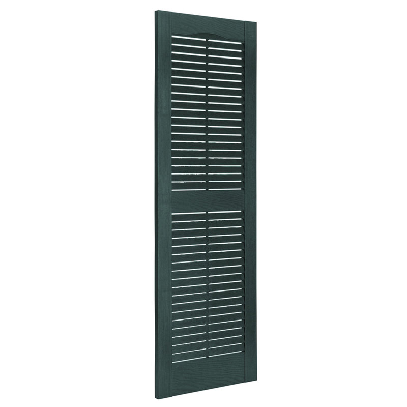 Volets à persiennes d'extérieur de qualité supérieure Premier, H 43 po x l 15 po x P 1 po, Vert héritage