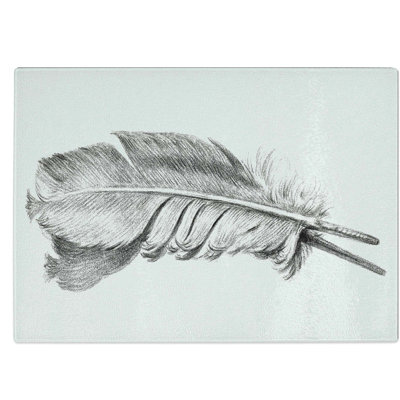 Glass Feather by Jean Bernard Chopping Board