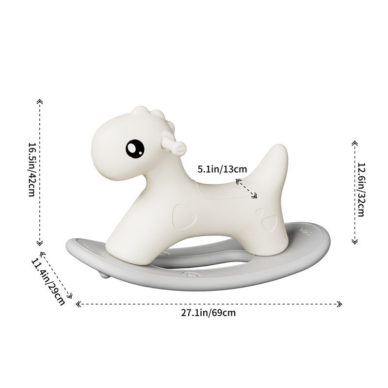 Toddler Rocker, Gray