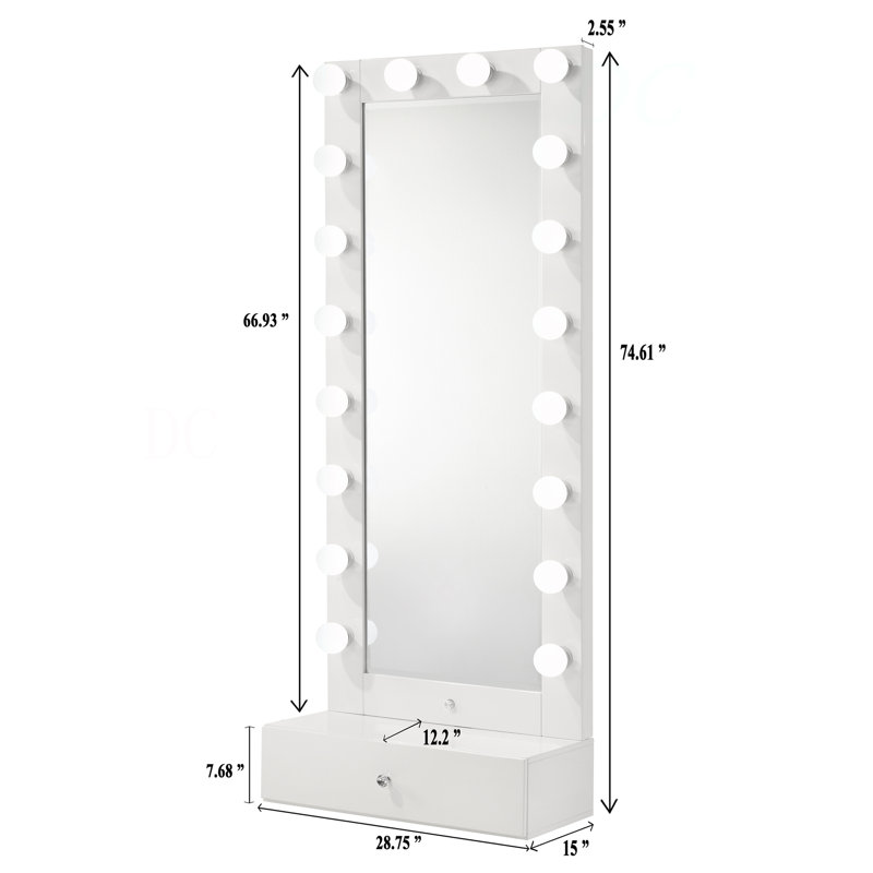 Meuble-lavabo 1 pièce avec miroir et miroir