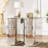 3-drawer Mirrored End Table Set, No Assembly, Modern Narrow Sofa Side Table, Wood Nightstand Bedside Table