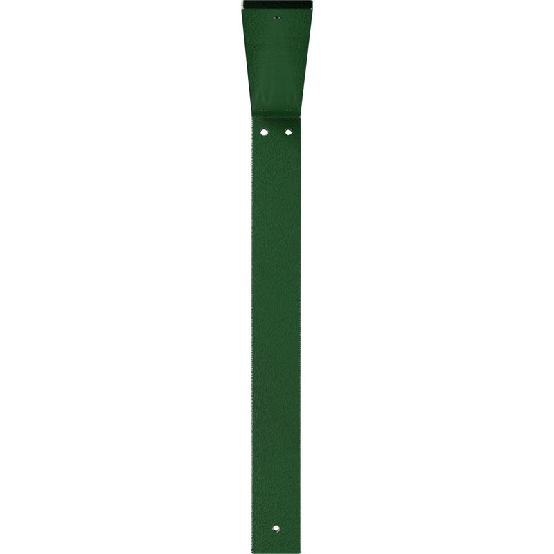 2"W x 18"D x 18"H Hamilton Steel Bracket, Powder Coated Black, Powder Coated Black, 18" H x 2" W x 18" D