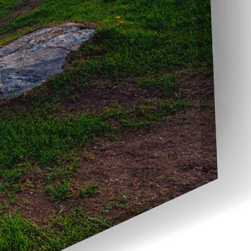 «May Evening At Pemaquid Point Lighthouse» par Rick Berk, art mural en verre acrylique, H 16 po x l 24 po x P 0,2 po