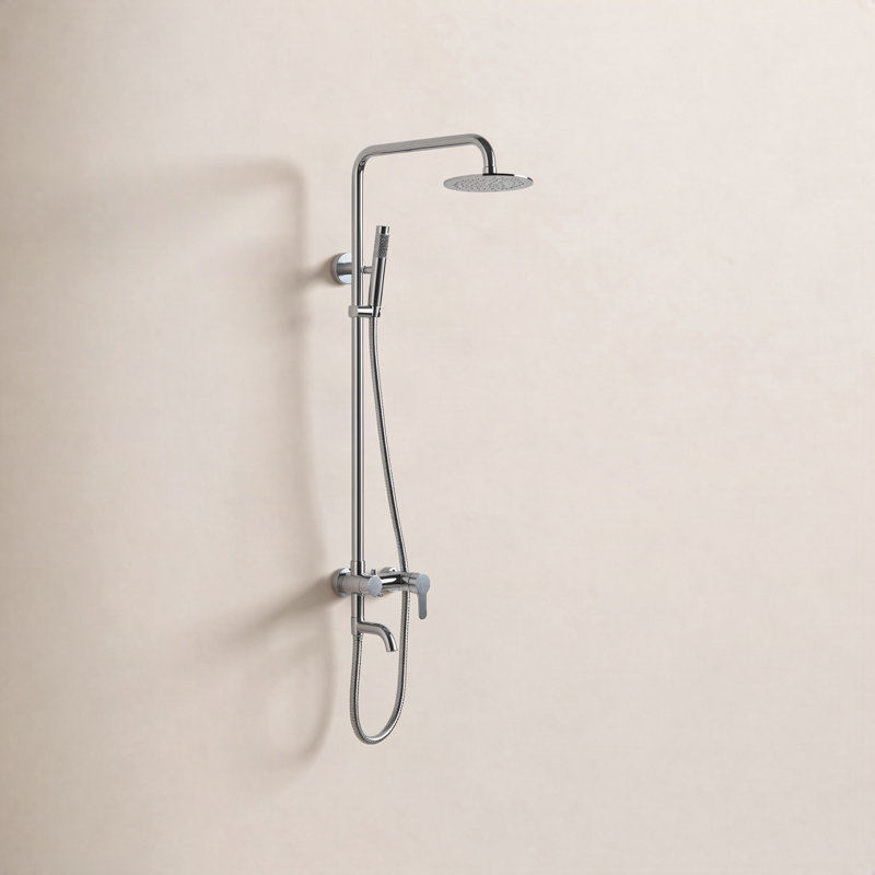 Douche d'extérieur à triple fonction avec poignée levier simple Katori, Brossé