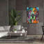 «Basset Hound Original» par Dean Russo, art mural sur toile-1198133888