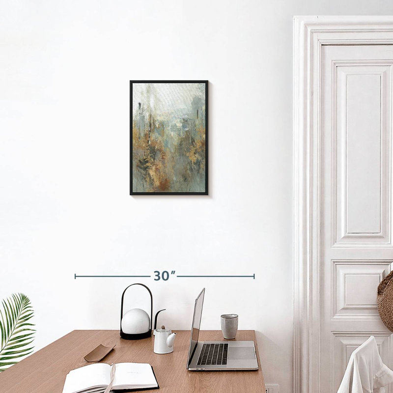 Forest Lights, 13" X 19", Floating Frame Black